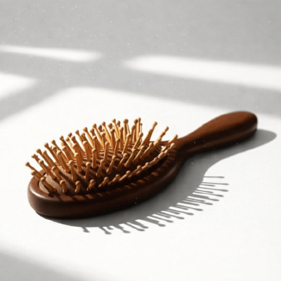 Premium Sandalwood Oval Round Brush
