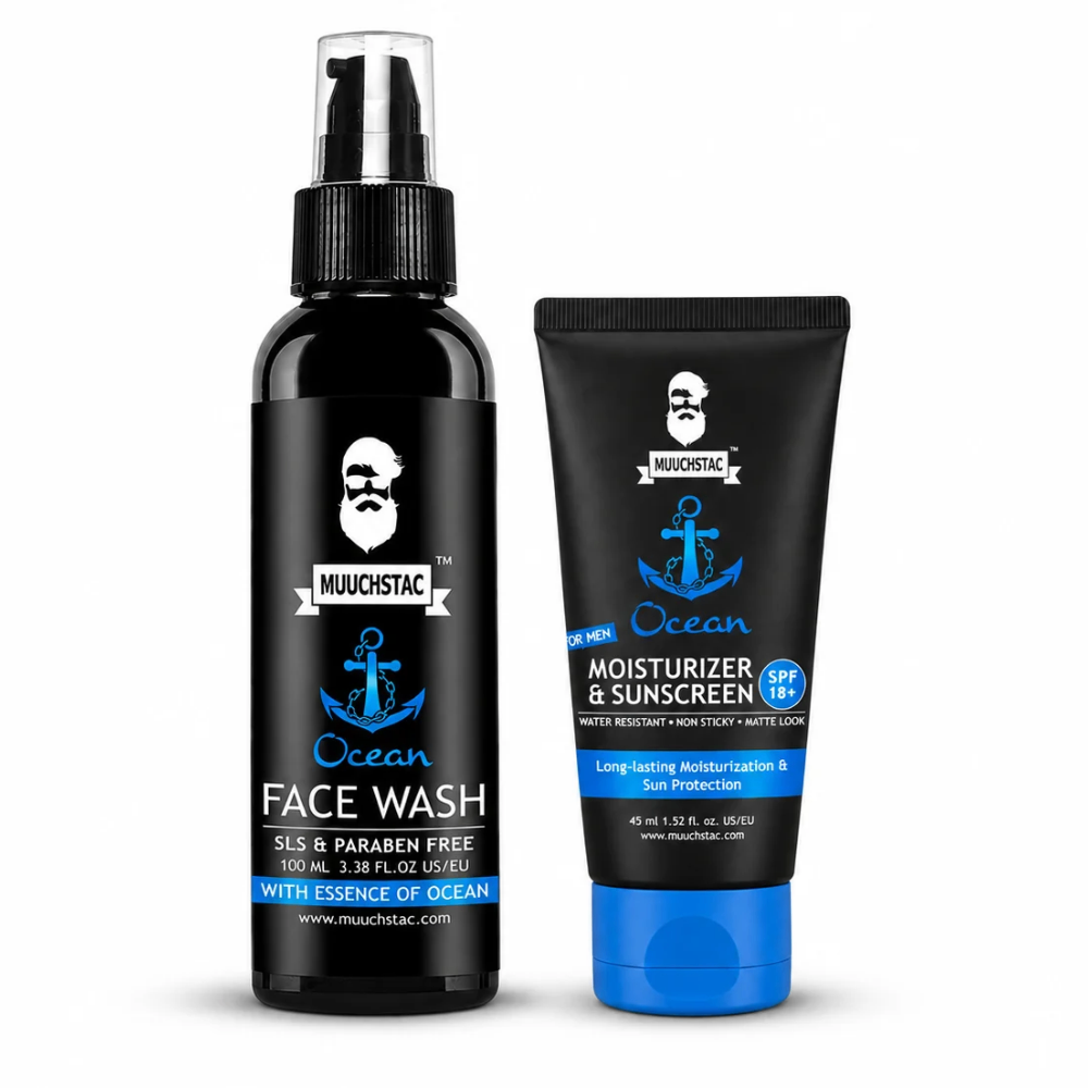 Muuchstac Ocean Combo Pack – (Face Wash + SPF 18 Moisturiser)