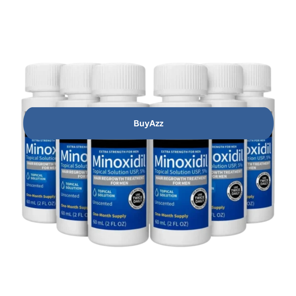 Minoxidil 5% Solution – 60ml  6 Month Supply