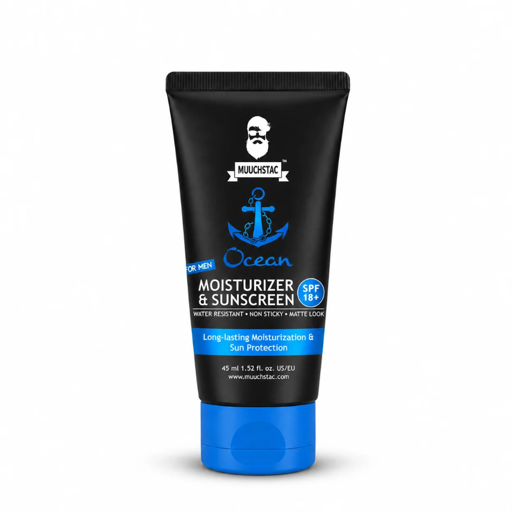 Muuchstac Ocean Moisturizer SPF 18+ (45ml) - 2-in-1 Hydration & Sun Protection