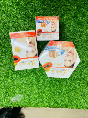 Fiorae papaya whiting Kojic soap er combo set Soap+body cream+night cream