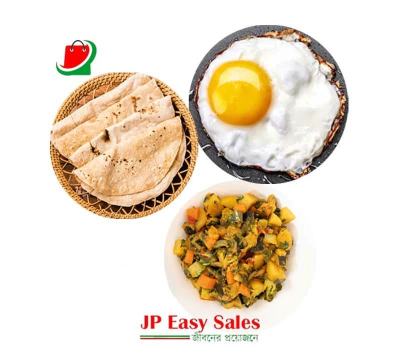 Roti with Egg Pos and Vegetable