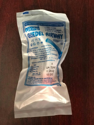 Guedel Air Way tube