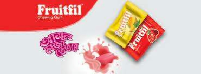Fruitfil Ripe Mango Flavor Chewing Gum- 10pcs