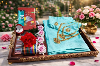 Amader nijesho production e toiri pure jorjet with stone work saree, blouses unstitched  Flower band Tip Double necklace  Ear ring  Churi Dairy Churi Finger ring with box Kajal Price 2250 same days booking  Amader nijesho catalogue so real pic chaoar dorkar nai