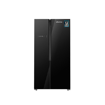 Electra SBS Refrigerator 563L | ER563TD25BG | Black Glass