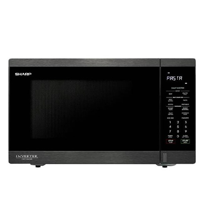Sharp Solo Inverter Microwave Oven R-395E (BS) | 34 Liter - Black Stainless Steel