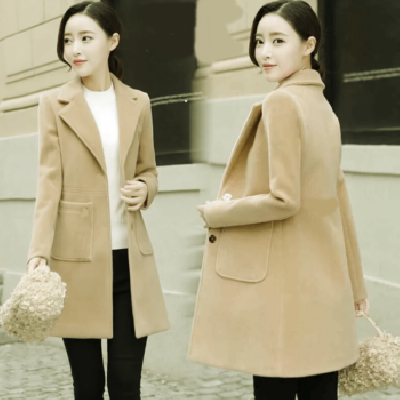 One Part Brush Fabrics Winter Over Coat GH-938