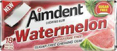 Aimdent Watermelon Chewing Gum-18Pcs