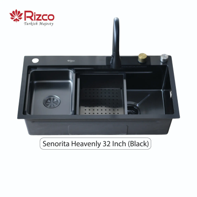 Rizco Senorita Heavenly 32 Inch Multi Functional Heavy Stainless Kitchen Sink (Best Price)