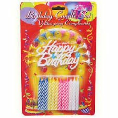 Happy Birthday Candle (12 Pcs)