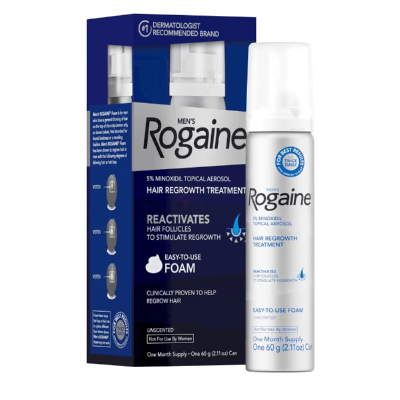 Rogaine Hair Regrowth Treatment 5% Minoxidil Topical Aerosol 60g