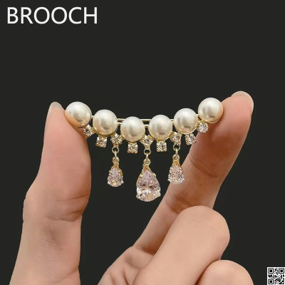 Orginal china imported hijab brooch metal with stone work