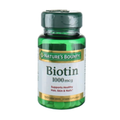 Nature's Bounty Biotin 1000mcg 100 Capsules