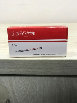 Glass Clinical Thermometer Fahrenheit Scale/F