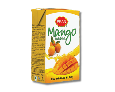 Pran Mango Fruit Drink 250ml (Tetra)