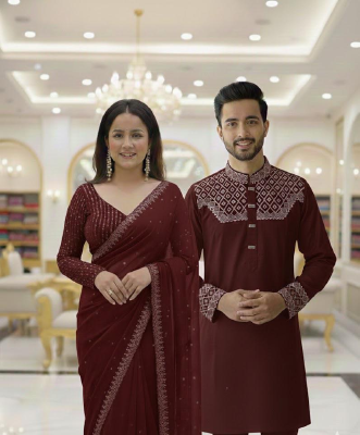 Amader nijesho production e toiri orginal china stige with sequence work panjabi size 40,42,44  Saree pure jorjet with stone work Blouse pure jorjet with sequence work price 1850 same days booking