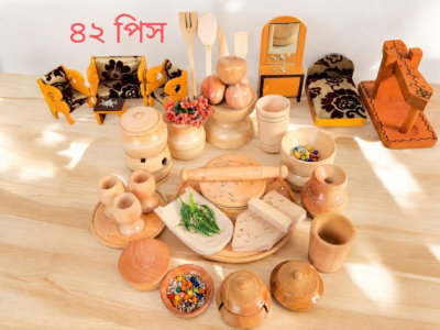 ৪২ পিস কাঠের খেলনা সেট
