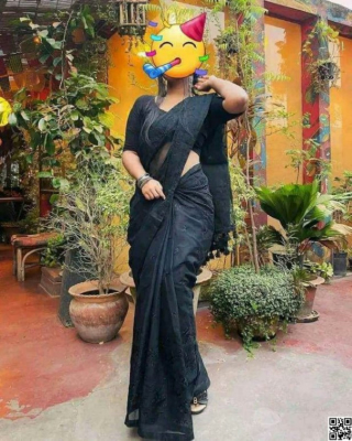 half silk with embroidery work saree