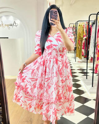 Cotton with screen print readymade one pics kurti