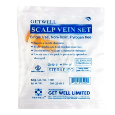 Scalp Vein Set by Get Well | Premium Sterile Butterfly Needles