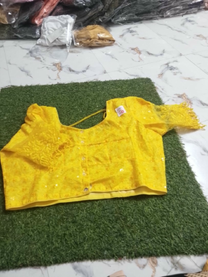 Amader nijesho production e toiri orginal chiken with sequence work blouse  Size 32/34/36/38 price 180