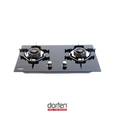 DORFEN Built-in-HOB Glass Top 2 Gas Burner, DF-GB2A (Best Price)