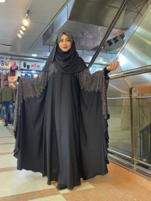 Dubai Cherry  Poket Slip Abaiya