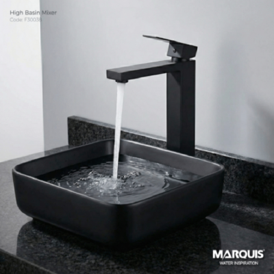 MARQUIS Black Finish High Basin Mixer, F30038 (Best Price)