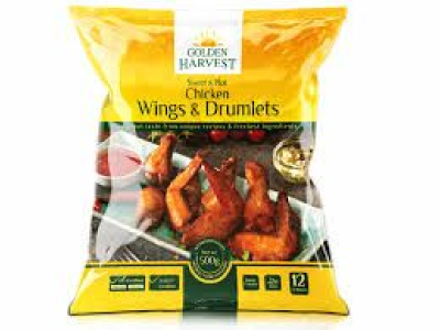 Golden Harvest Sweet & Hot Chicken Wings & Drumlets 500g