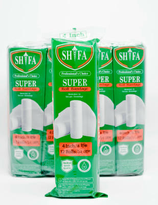 Buy Roll Bandage 4 Inch Shifa Super Online for Hospital Wound Care