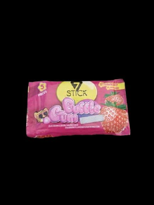 Stick Bubble Gum Strawberry Flavoured- 5 pc