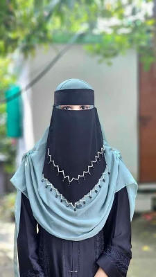 double part karchupi work nikab