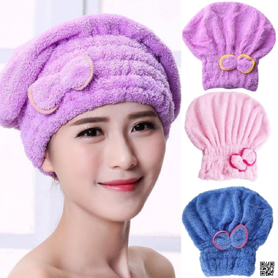 'Microfiber Hair Cap Towel