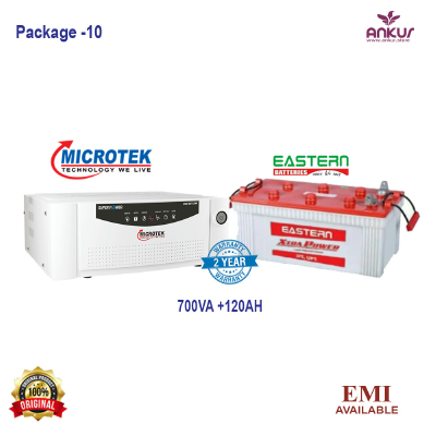 P10-(2 Fan+4Light+1 TV) Microtek 700VA + Eastern 120Ah