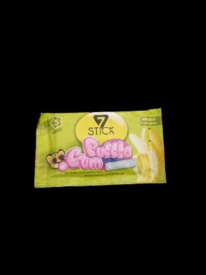 Stick Bubble Gum Banana Flavoured- 5 pc