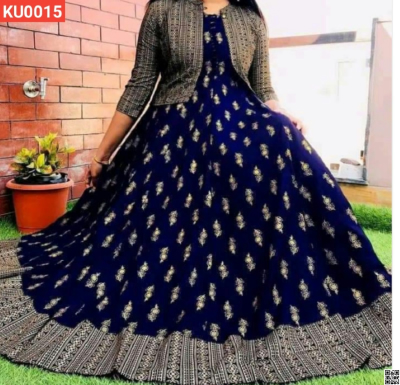 Lilen With Screen Print Readymade Kurti with Extra Koti