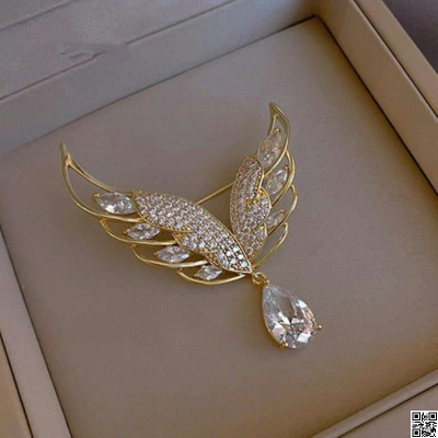 Orginal china imported hijab brooch metal with stone work