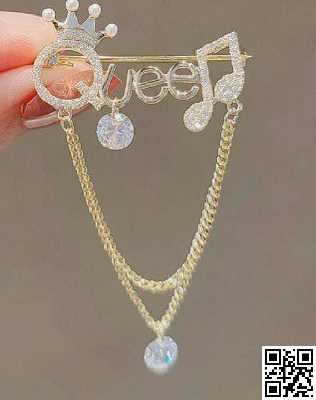 Orginal china imported hijab brooch metal with stone work