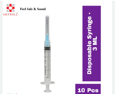 Getwell Disposable Medical Syringe 3 ml