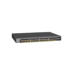 Netgear GS752TP 40-Port Gigabit Copper PoE + 8-Port Gigabit Copper PoE+ +4-Port Gigabit SFP Ports Rackmount Switch